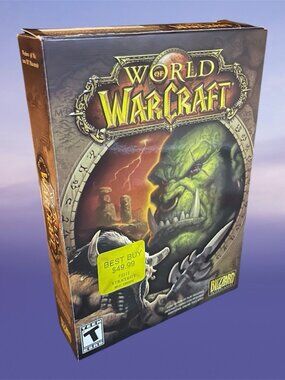 World of Warcraft Horde Cover Windows/Mac 2004 First Print Complete CIB Blizzard
